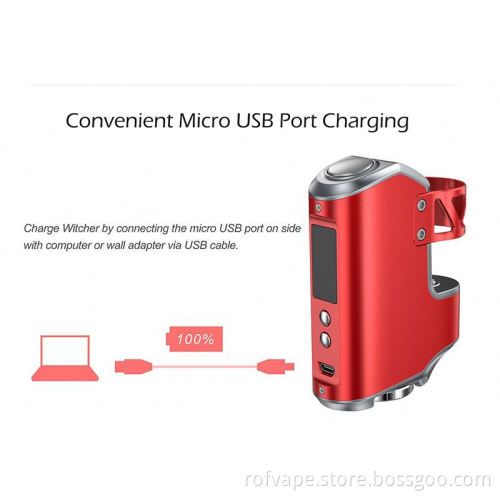 Wholesale Vaporizer Pen All-in-One Box Mod Kit 75W Witcher Uwell Crown Sub Ohm Vape Tank With Led